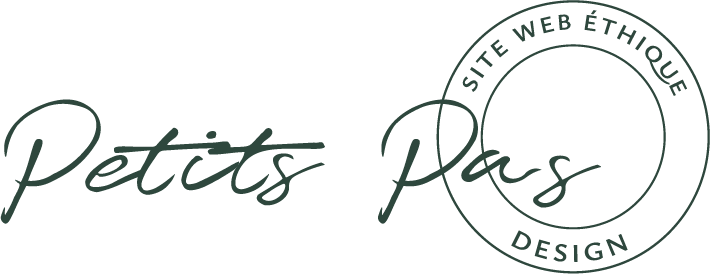 Submarks horizontal du logo de Petits Pas Design