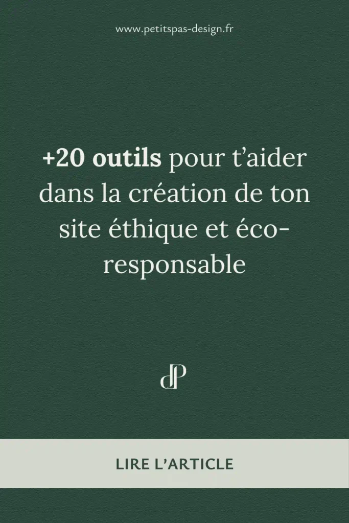 Epingles Pinterest 1 - Articles - +20 outils pour t’aider à créer des pages web plus éthique et éco-responsable