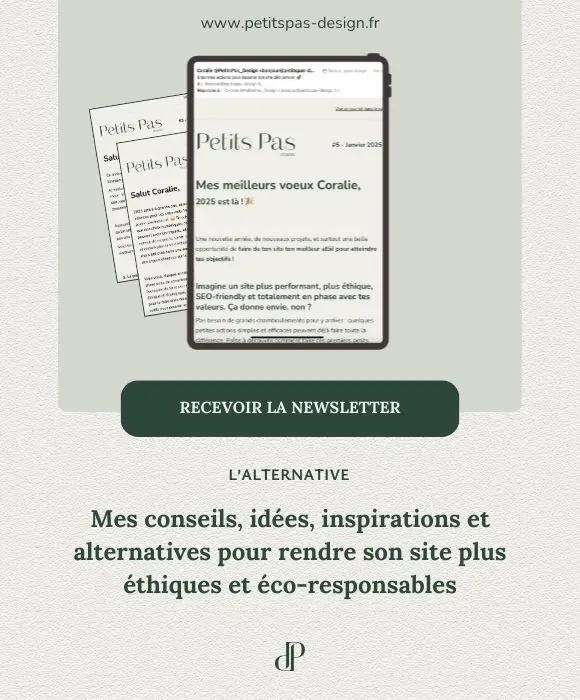 Photo illustrant les contenus de la newsletter de Petits Pas Design : L'Alternative