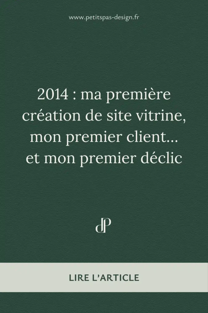 Epingles Pinterest - Articles - 2014 - ma première création de site vitrine, mon premier client… et mon premier déclic