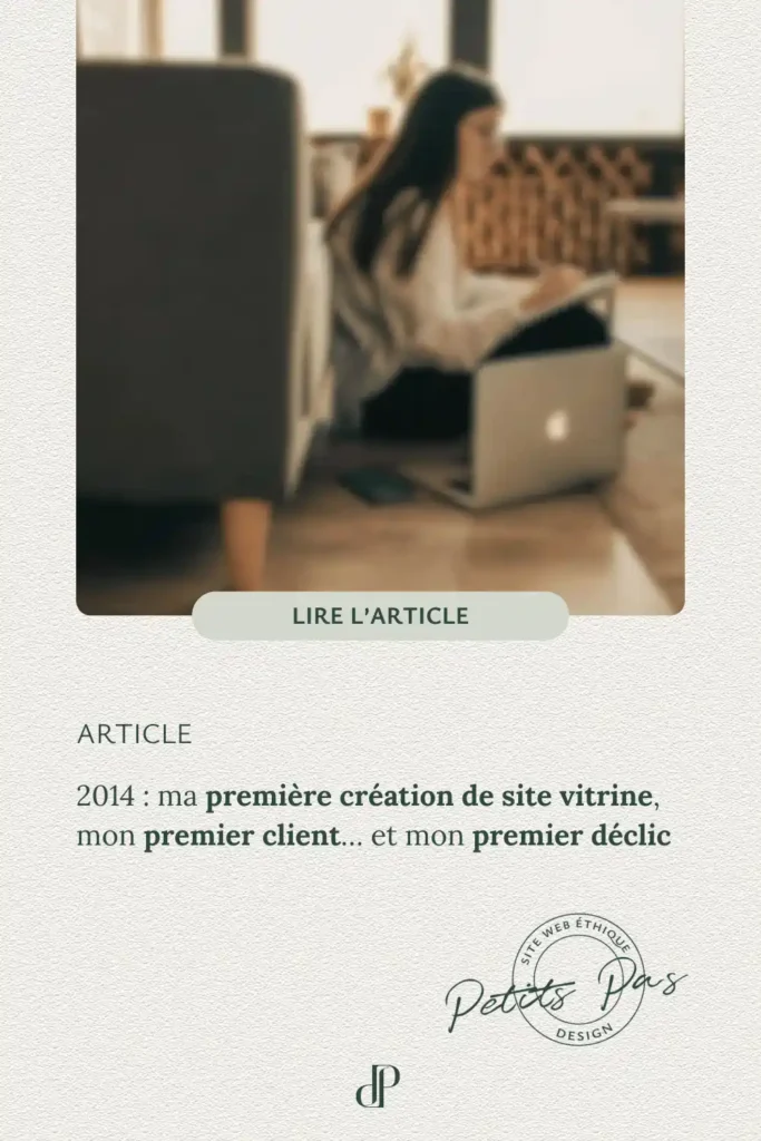 Epingles Pinterest - Articles - 2014 - ma première création de site vitrine, mon premier client… et mon premier déclic
