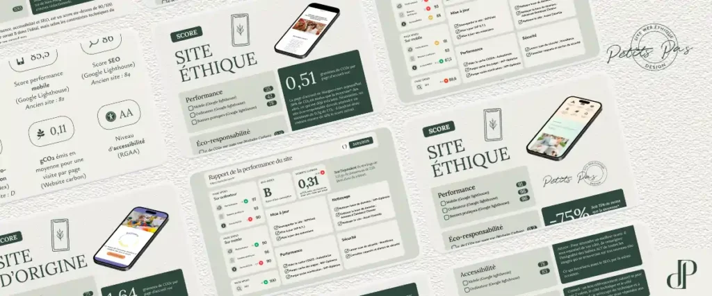 Image illustrative pour montrer les cas clients de Petits Pas Design en audit et analyse de site