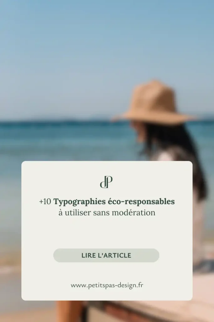 Epingles Pinterest 4 - Articles - +10 typographies éco-responsables et accessibles à utiliser sans modération