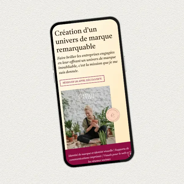 Extrait-version-mobile-Studio-Floriane Image représentant la version mobile du site Studio Floriane