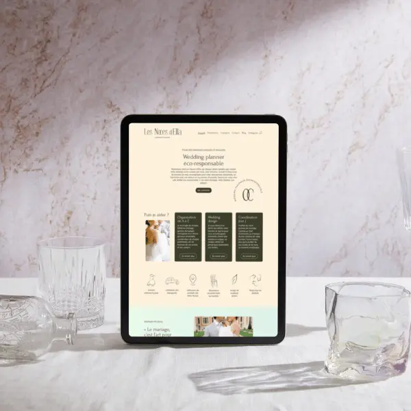 Comment les Noces d&rsquo;Ella a obtenu un site qu&rsquo;elle partage fièrement car il est totalement aligné avec ses valeurs et engagements éthiques et éco-responsables ?