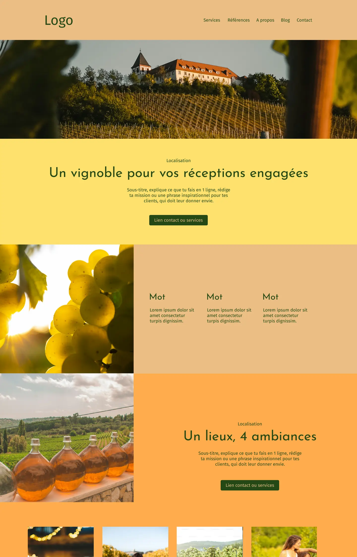 Image représentant une inspiration de site pour des vignobles éco-responsables