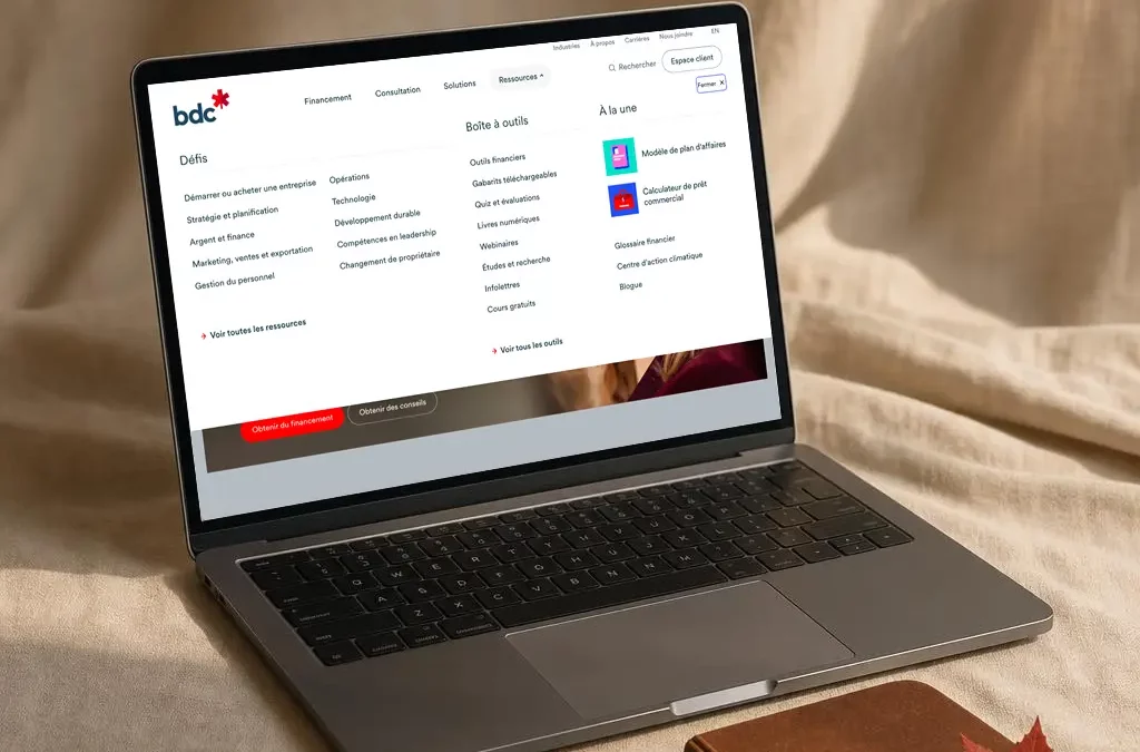 BDC : Transformer un problème de navigation en projet stratégique institutionnel